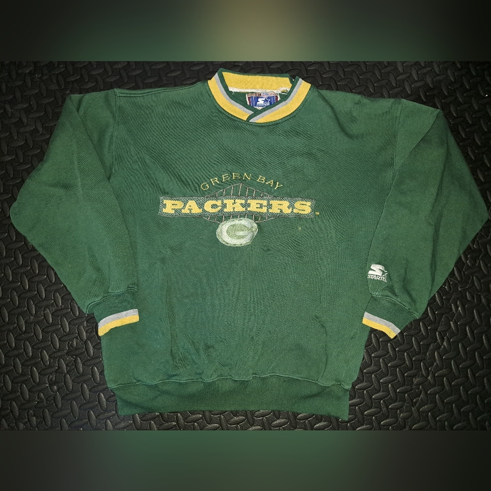 Vintage greenbay packer nfl starter crew neck